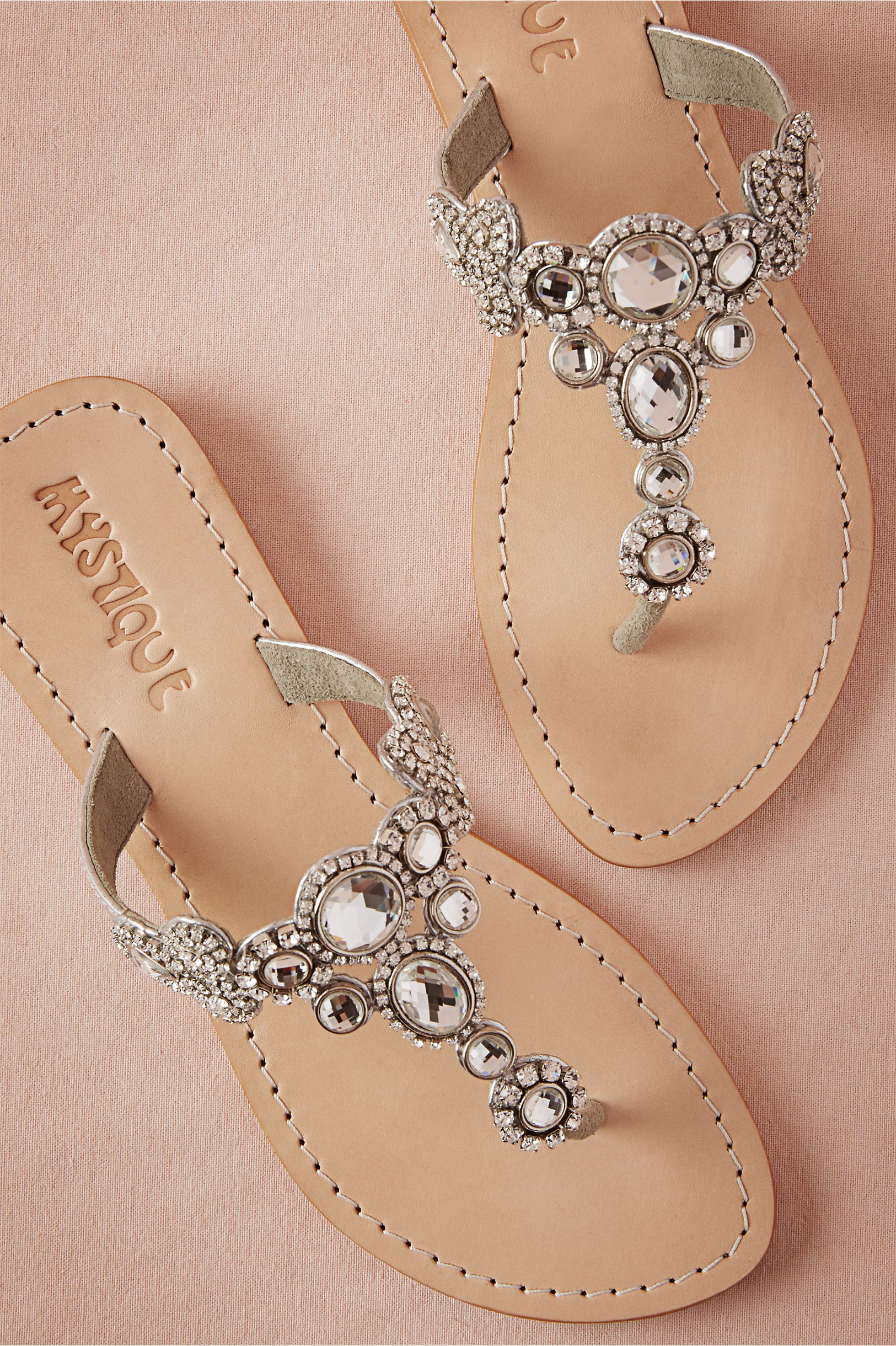 jeweled sandals for a beach wedding from BHLDN | Dress for the Wedding