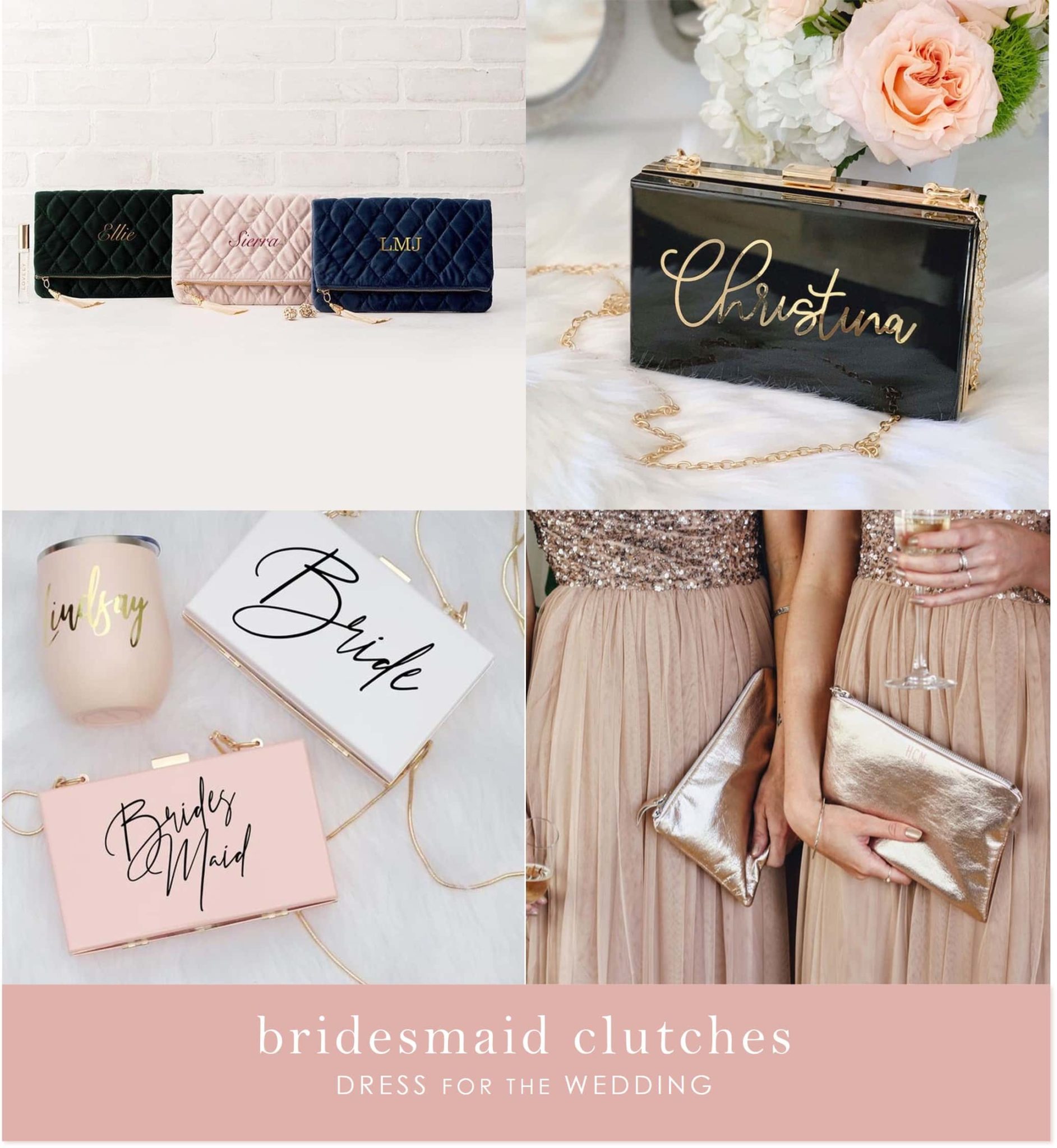 Bridesmaid Clutches Bags Dress For The Wedding