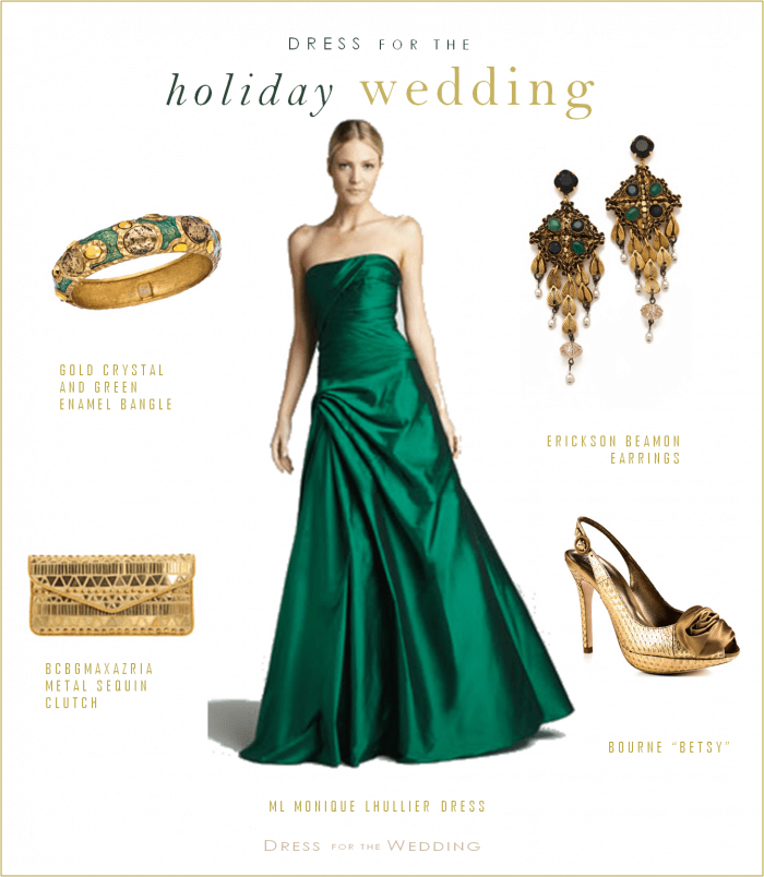 green formal dress for wedding