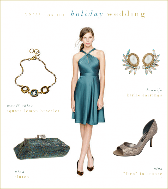 Blue Green Dress for a Wedding