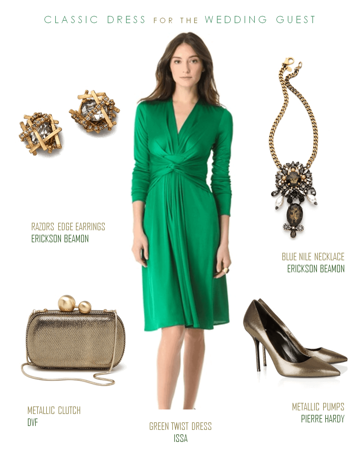 Emerald Green Dress With Sleeves