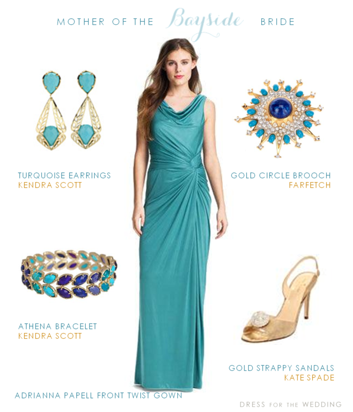 Turquoise Mother of the Bride Dress