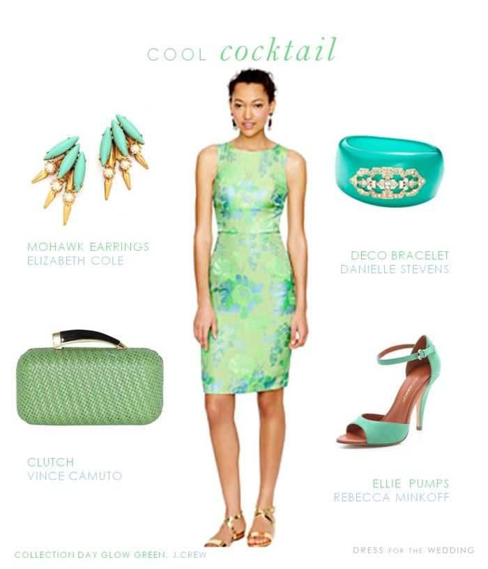 Mint and Aqua Cocktail Dress for a Wedding Guest