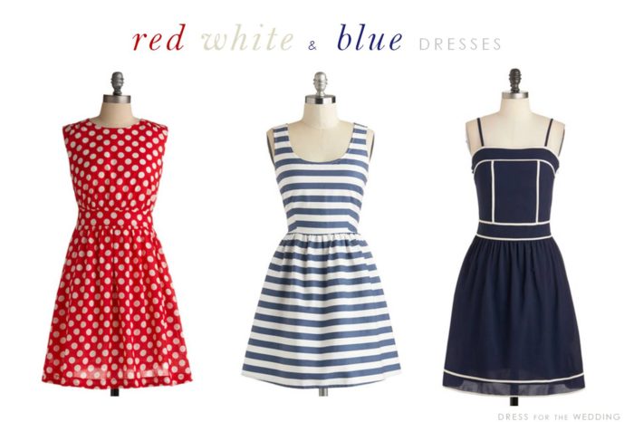 red white and blue summer dress