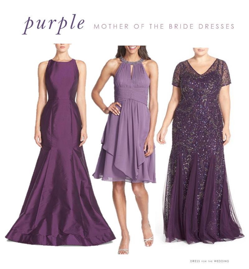 plum mother of the bride dress