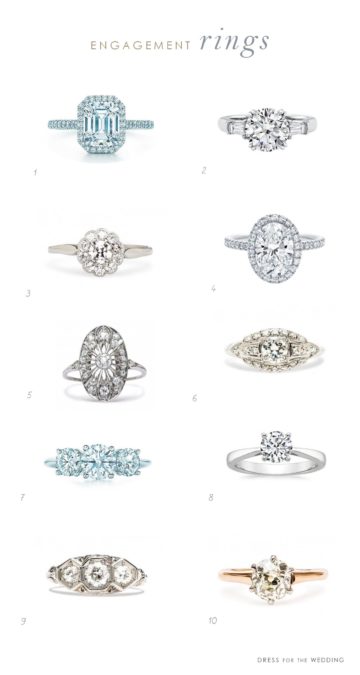 10 Engagement Rings She'll Love