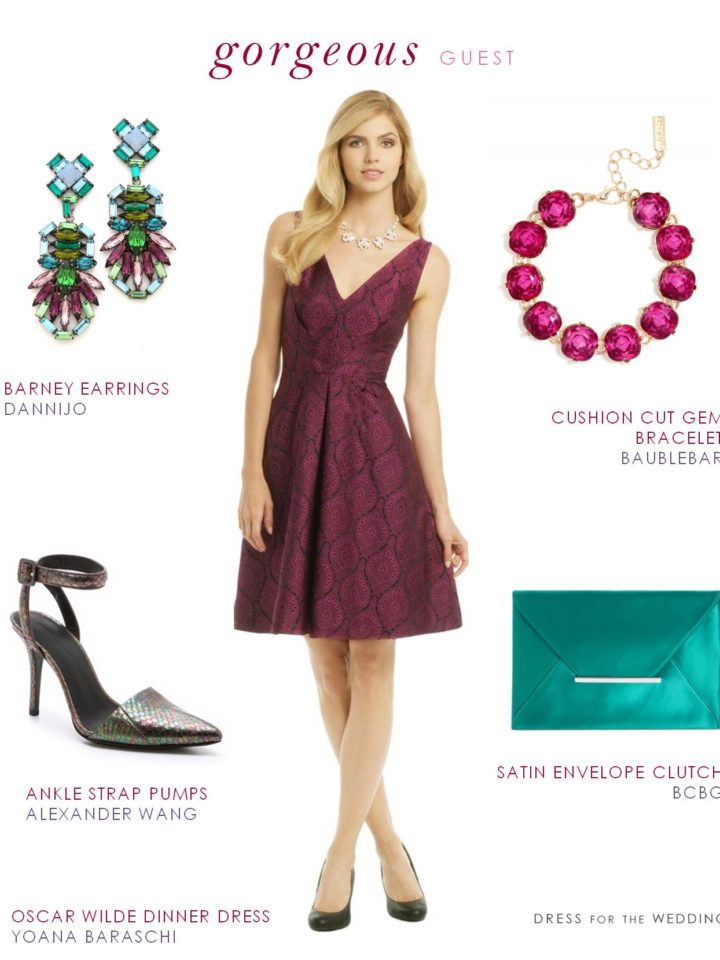 Burgundy Wedding Attire Ideas | Dress for the Wedding