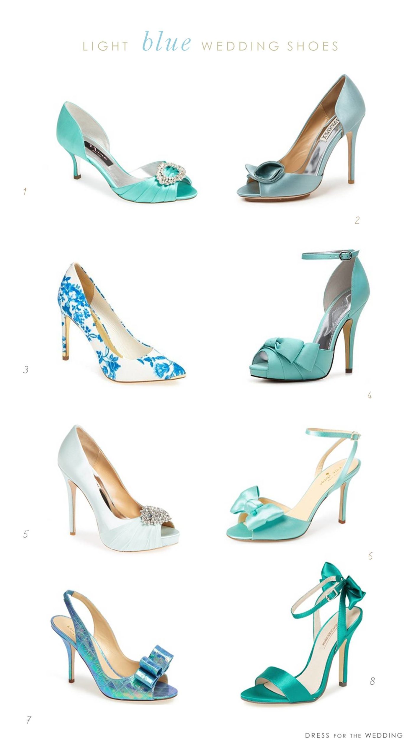 pale blue bridal shoes