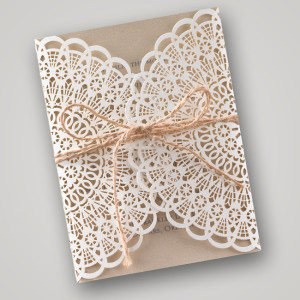 Laser Cut Wedding Invitations from Invitations by Dawn