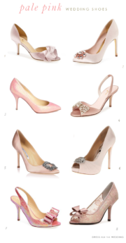 Pale Pink Wedding Shoes - Dress for the Wedding