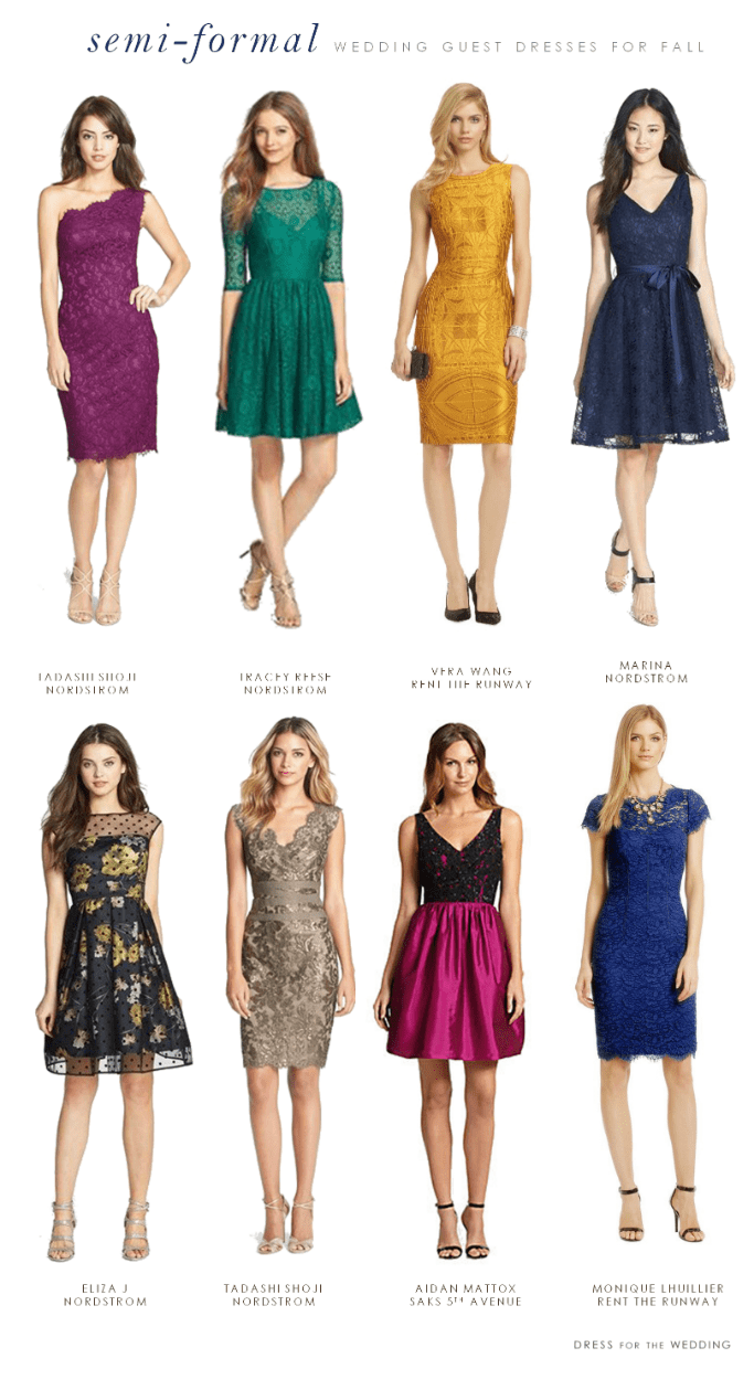 What to Wear to a SemiFormal Fall Wedding