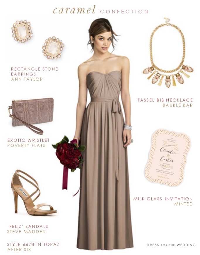 Taupe Bridesmaid Dress