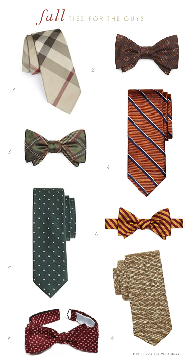 Ties for a Fall Wedding