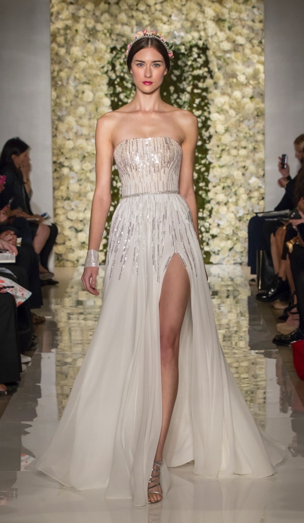  Reem Acra Blush Lace Wedding Dress of all time Don t miss out 