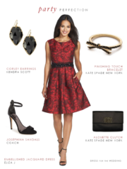 Red Holiday Party Dress