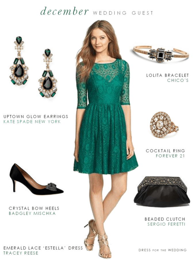 heels to wear with green dress