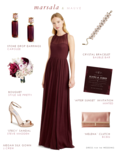 Marsala Bridesmaid Dress