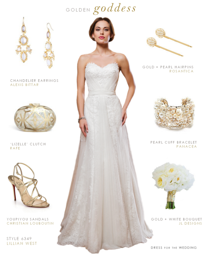 Goddess Wedding Gown by Lillian West