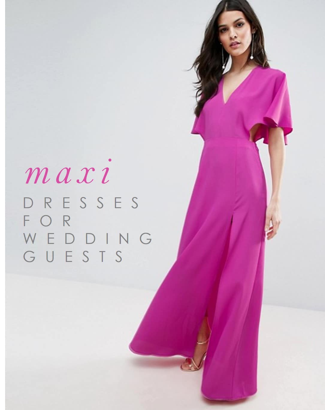 pink casual dress for wedding