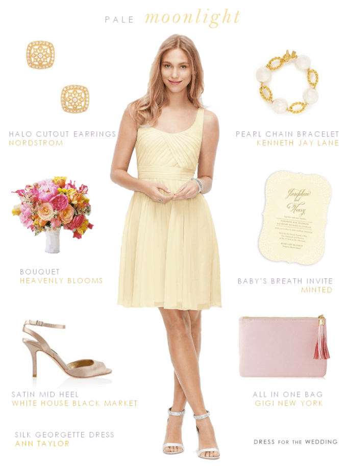 Pale Yellow Bridesmaid Dress