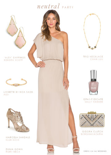 Neutral Maxi Dress | Dress for the Wedding