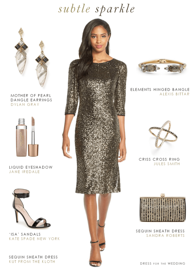 Long Sleeve Sequin Cocktail Dress | Dress for the Wedding
