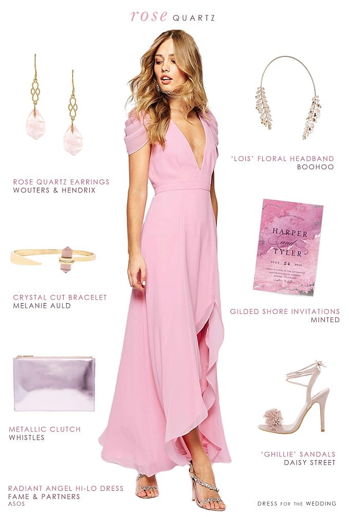 Long Pink Bridesmaid Dress - Dress for the Wedding