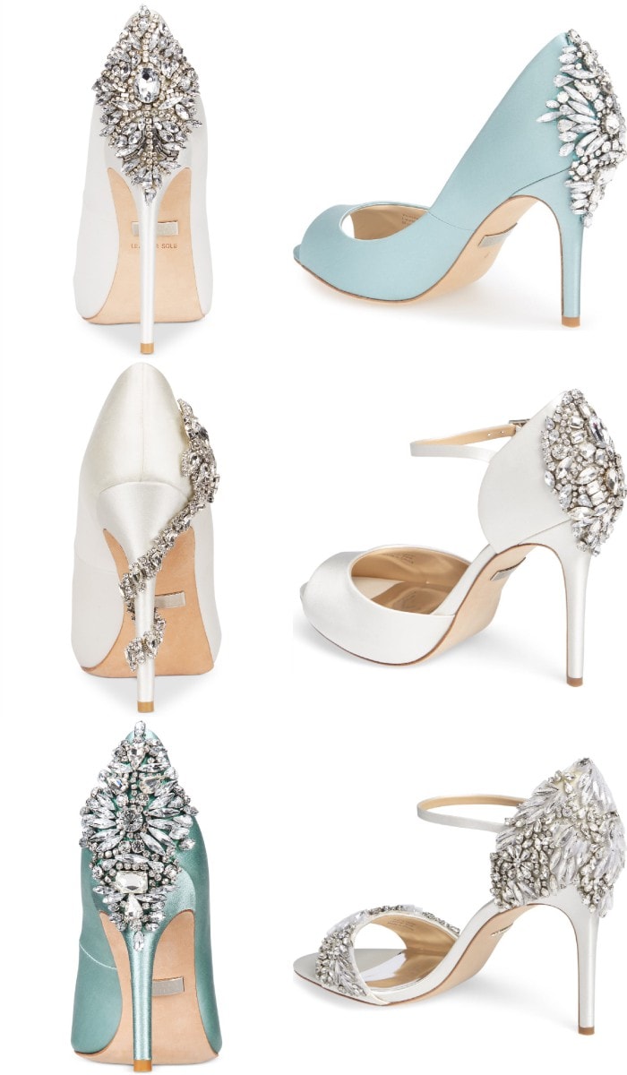 crystal shoes bridal