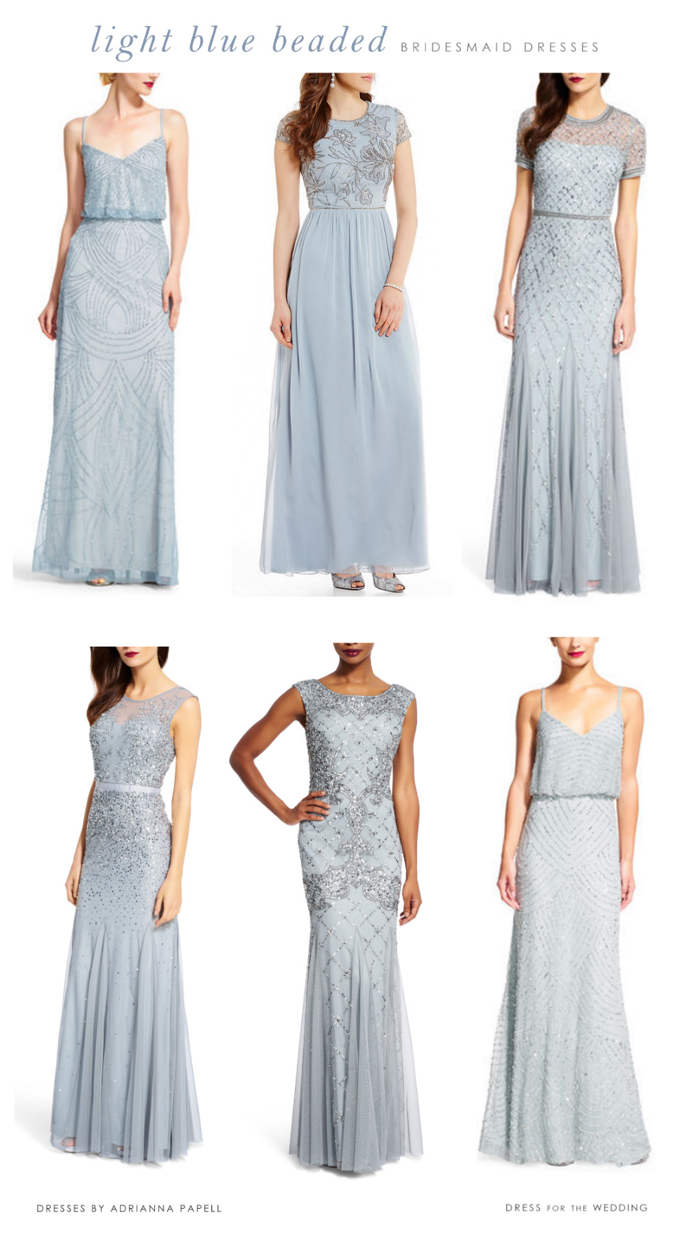 soft blue bridesmaid dresses