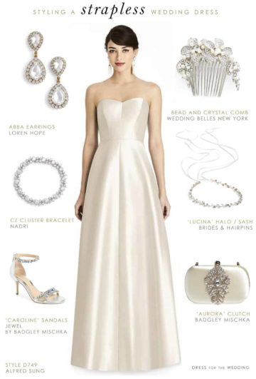 how-to-accessorize-a-strapless-wedding-dress-dress-for-the-wedding