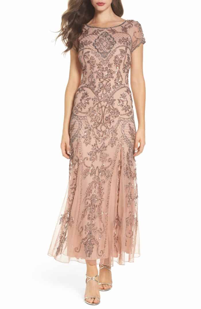 copper mother of the bride dress