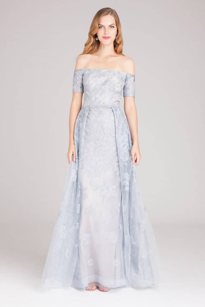 pastel blue mother of the bride dress