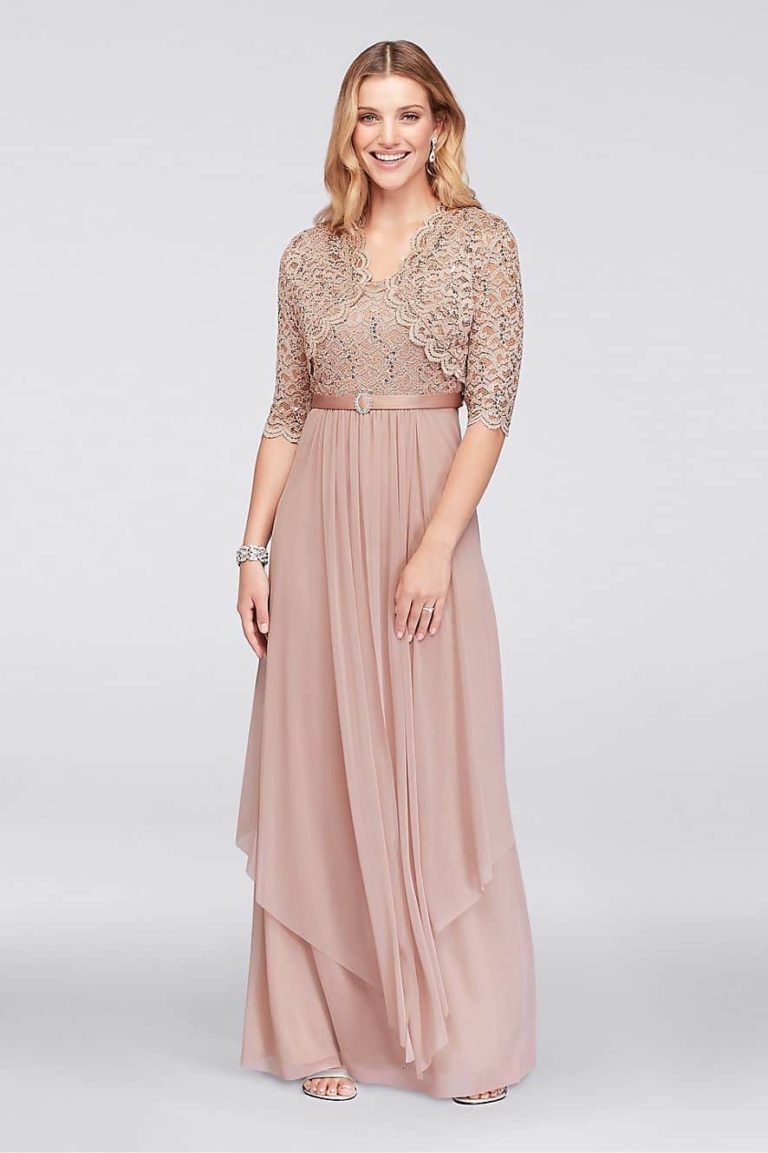 rose gold dresses for mother of the bride