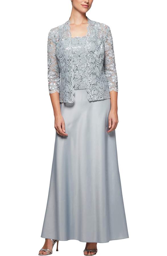 mother of the bride lace dress and jacket