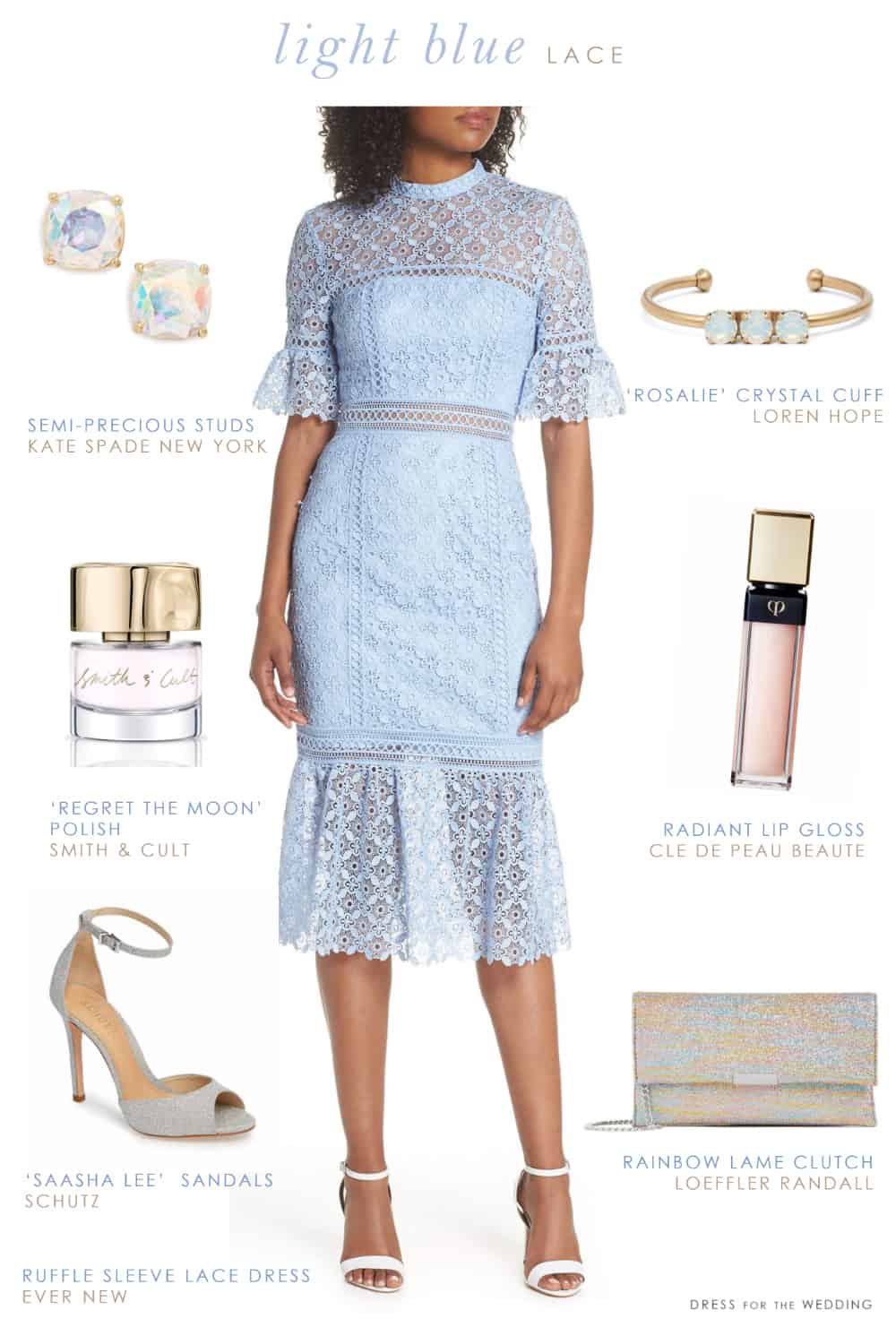 shoes to wear with light blue dress