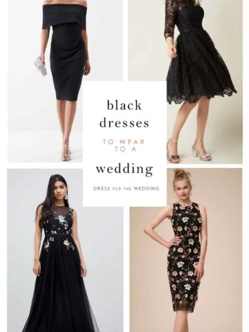 black attire wedding