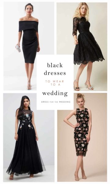 Elegant Black Dresses to Wear as a Wedding Guest - Dress for the Wedding