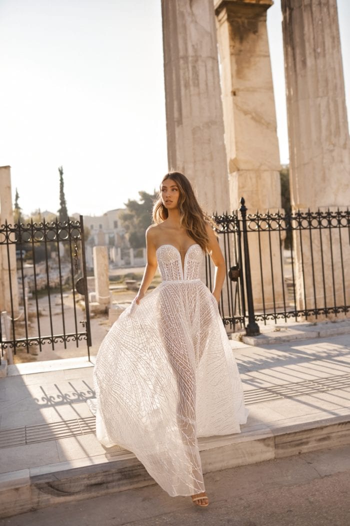 BERTA bridal couture strapless wedding dress