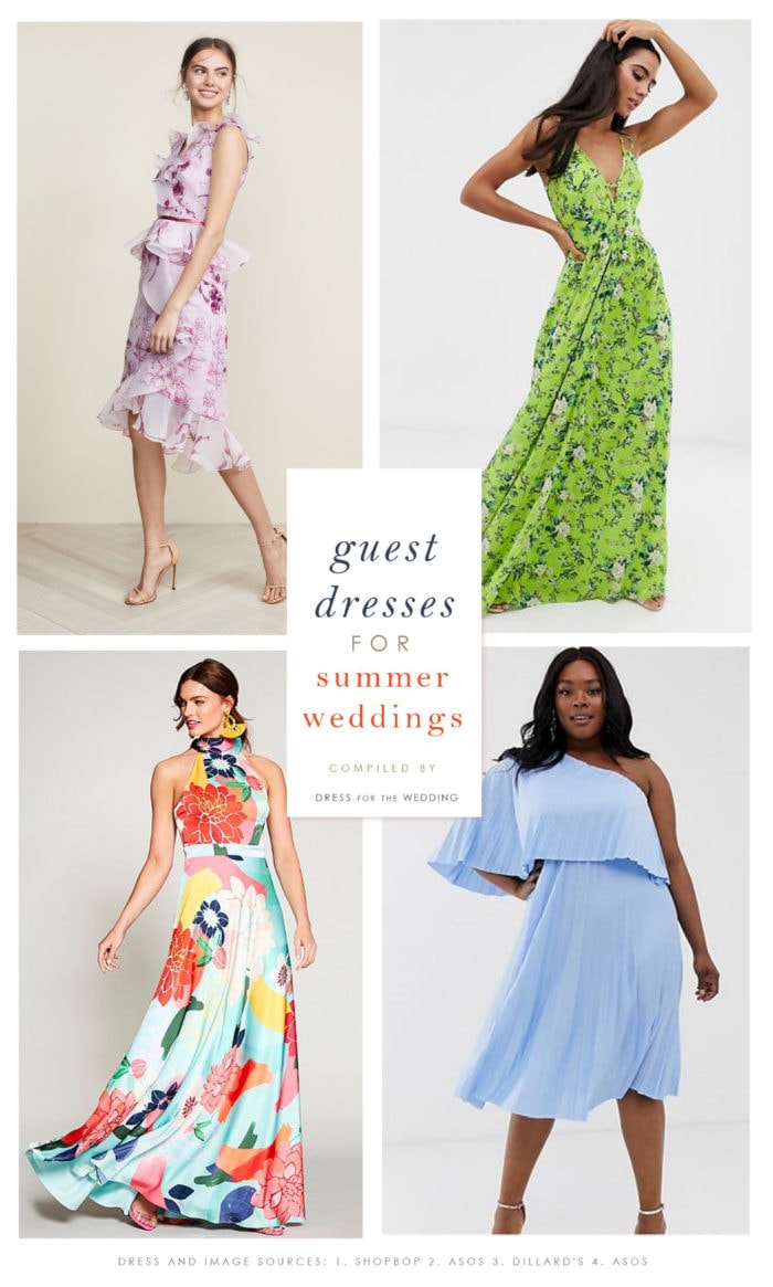 designer summer wedding guest dresses