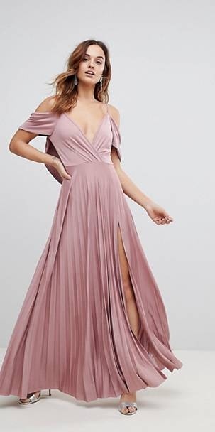 pastel pink dress for wedding guest