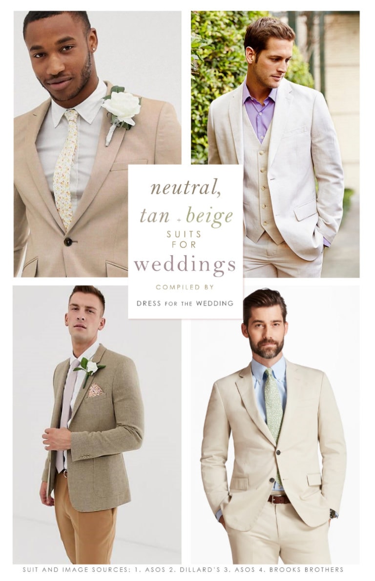 Tan Suits for Weddings - Dress for the Wedding