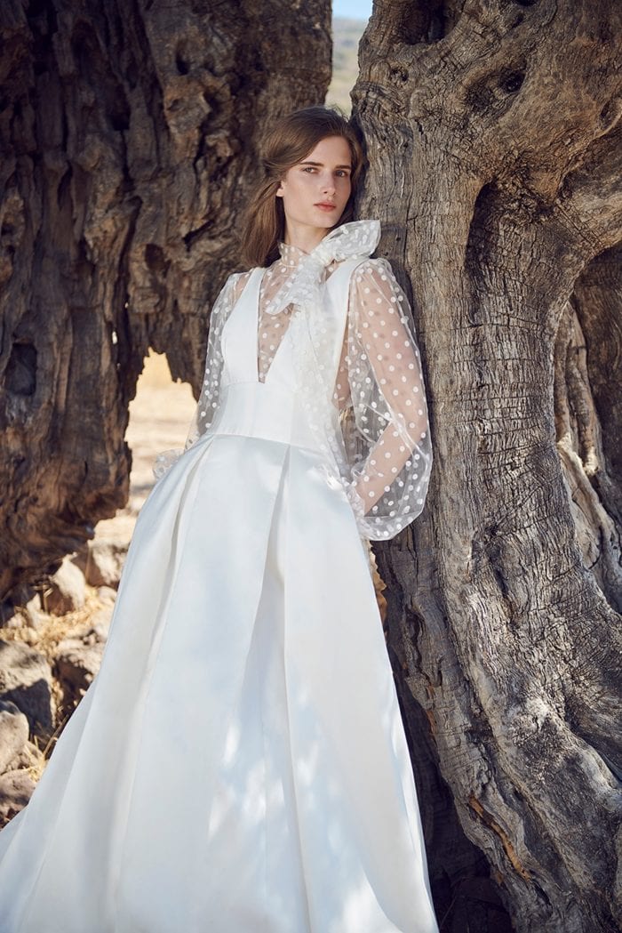 Acantha gown and Eione Blousse