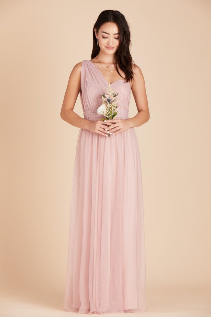 Birdy Grey Spence Convertible Bridesmaid Dress in Pale Blush
