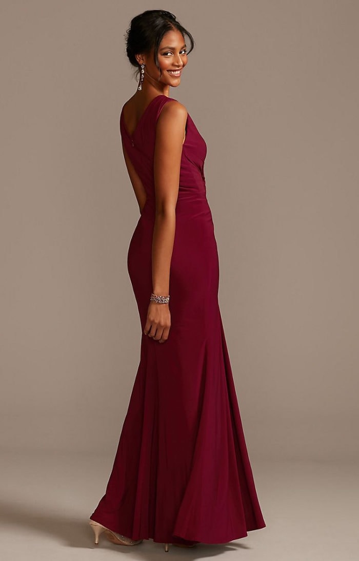 burgundy mother of the groom dresses