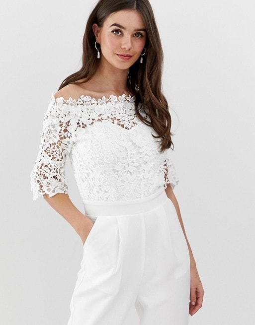 33 White Bridal Jumpsuits for Weddings Elopements  Minimonies