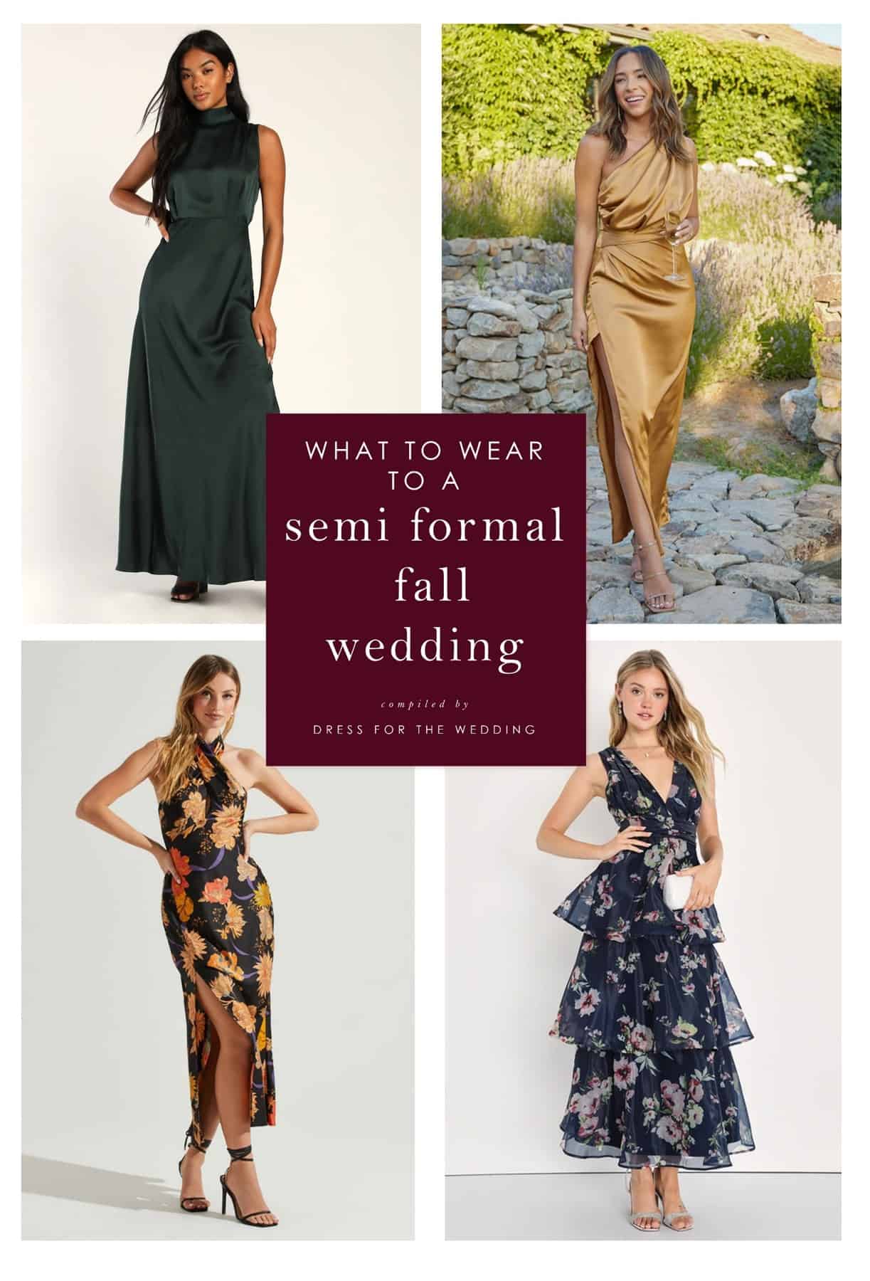 Cocktail Wedding Attire for Men and Women