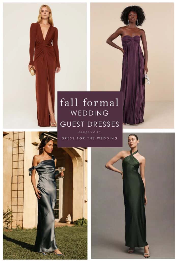 What to Wear to a Formal Fall Black Tie Wedding Dress for the Wedding