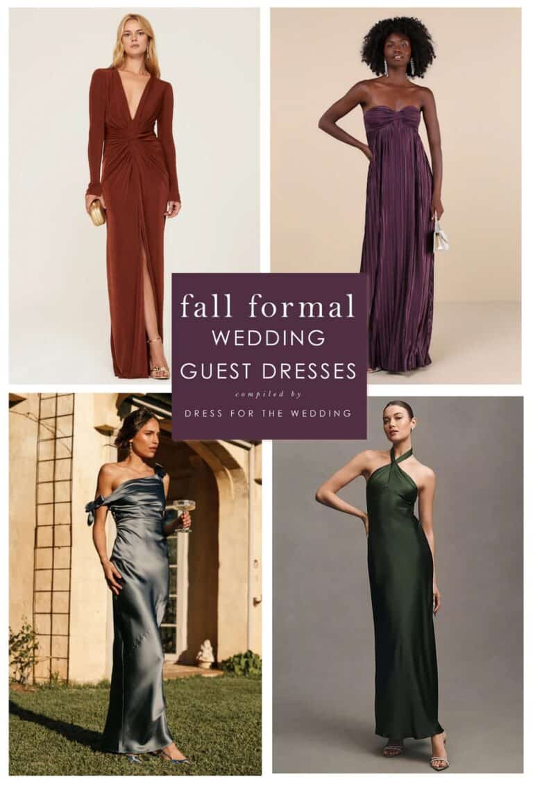 What to Wear to a Formal Fall Black Tie Wedding- Dress for the Wedding