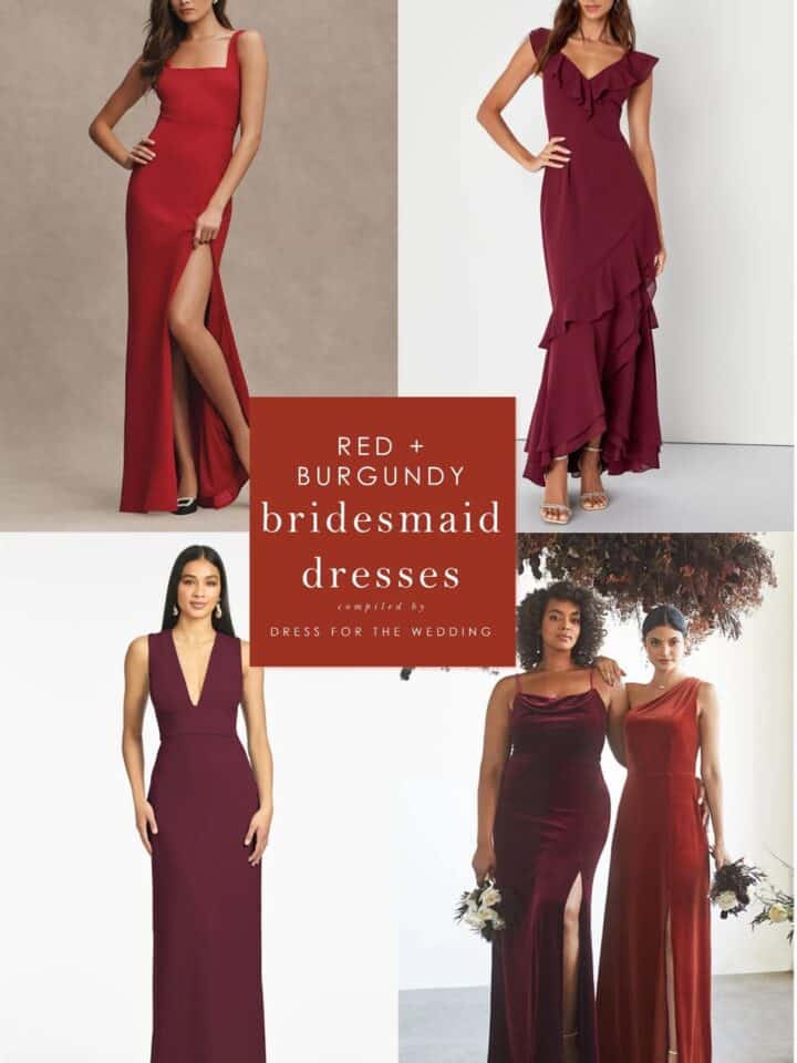Burgundy Wedding Attire Ideas | Dress for the Wedding