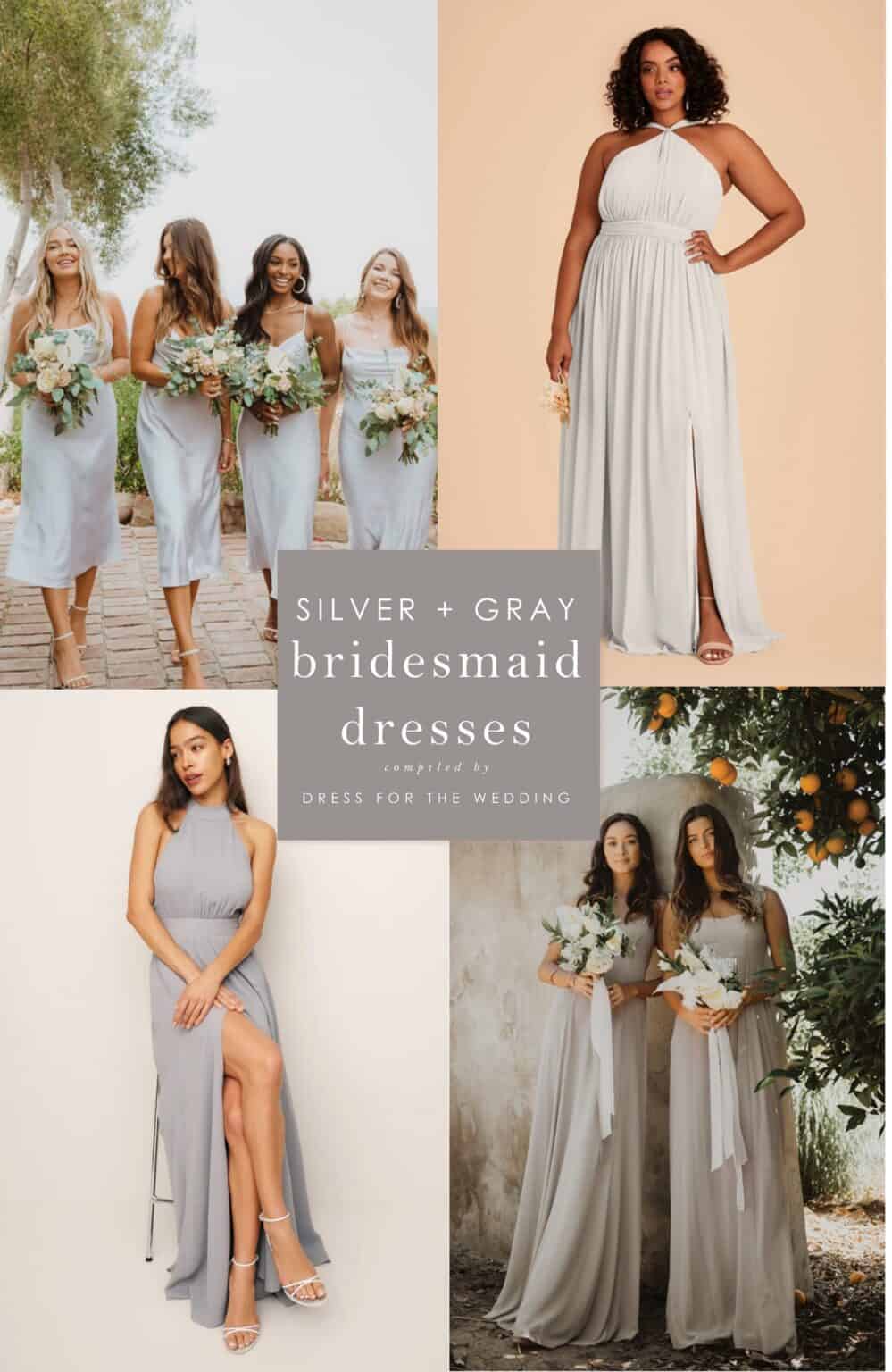 Stunning Styles of Silver and Gray Bridesmaid Dresses - Dress for the ...